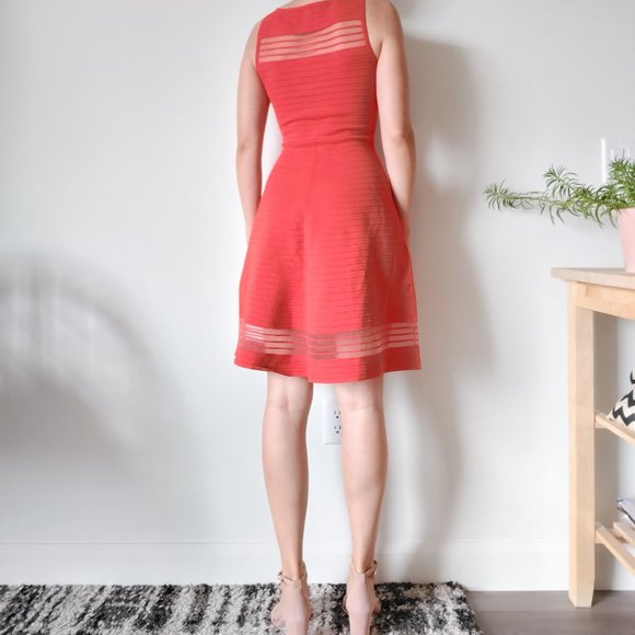 Red A-line dress French Connection - Picture 3 of 6